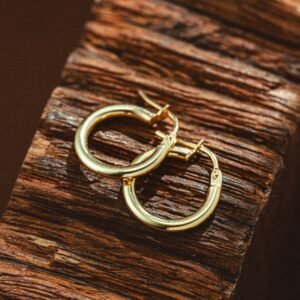 18K Gold Indian Style Earrings
